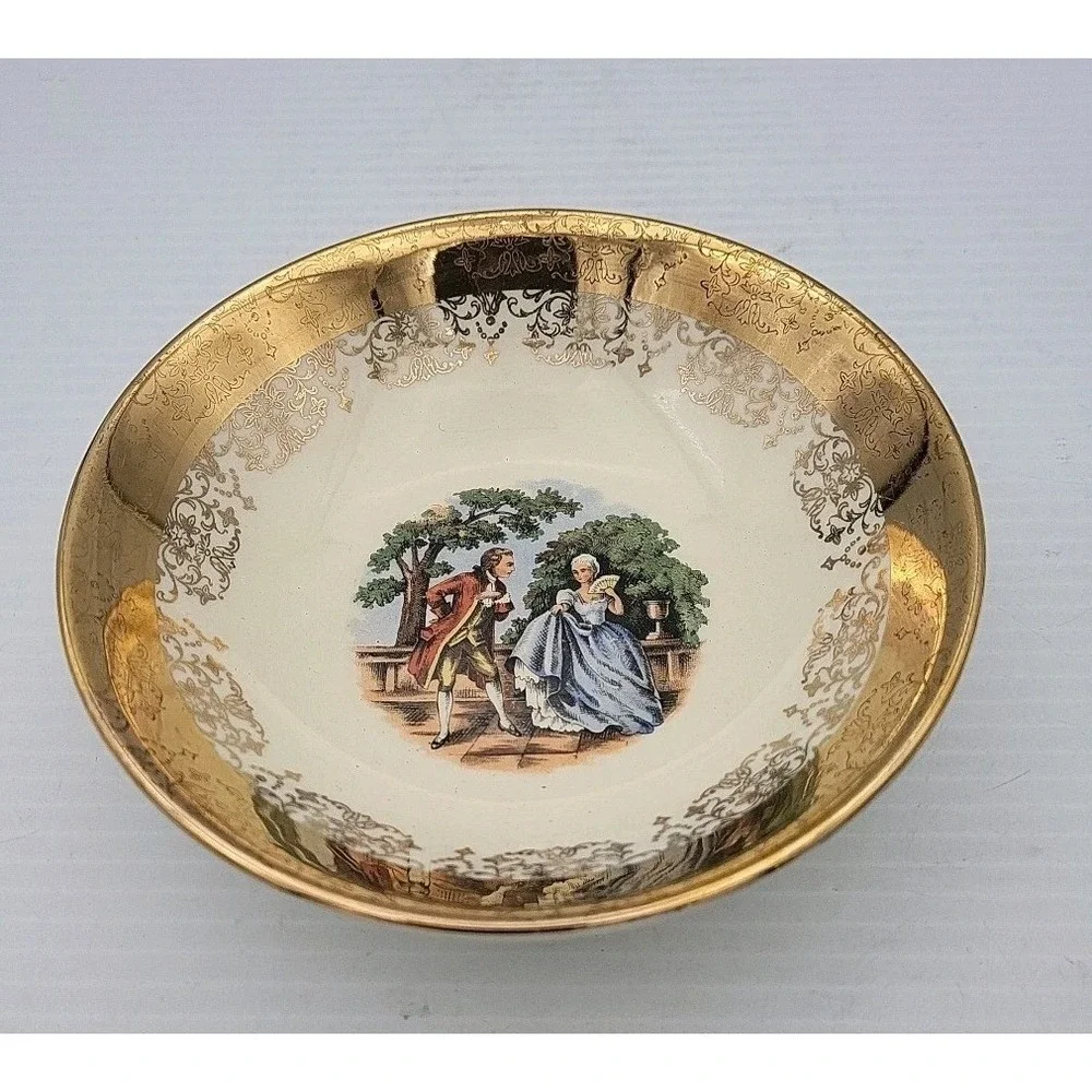 Vintage Sabin Crest -O- Gold Warranted 22k Gold Bowl 5.5